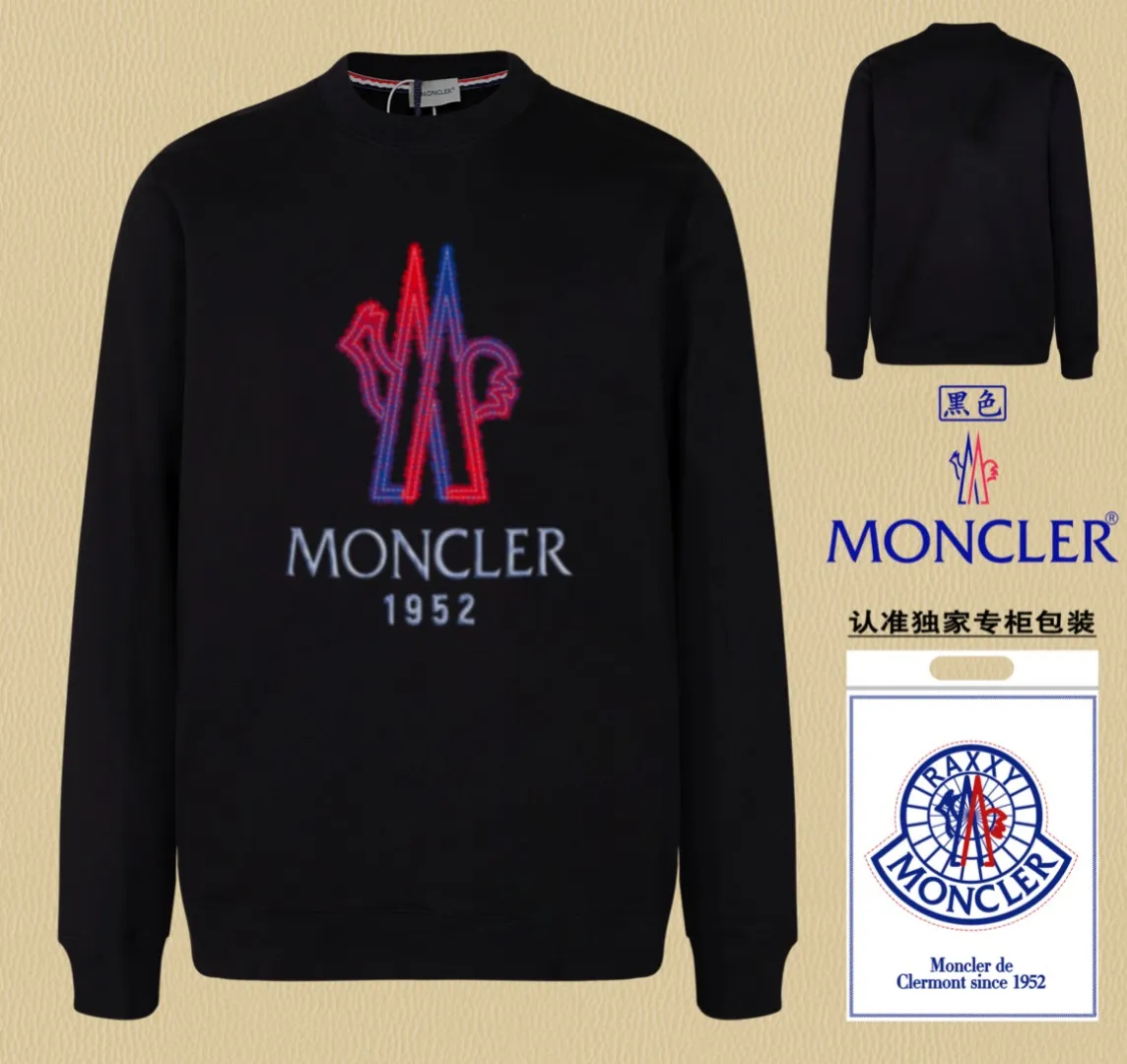📦 📦 【 In Stock】 〖 𝐌𝐎𝐍𝐂𝐋𝐄𝐑~ 〗 440g ， 😎 ， ， Factory 2025 T ， ， Premium Breathable Same Style ：Black White Size：S M L XL 2XL
